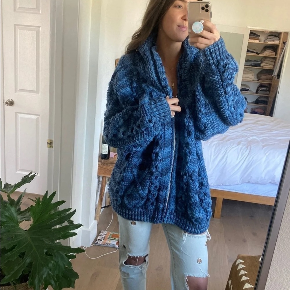AMAAAAAAAZING VINTAGE WOOL SWEATER COAT